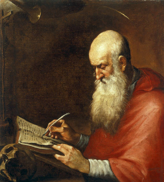 Saint Jerome / Art italien XVIIe siecle à Peintres italiens (divers)