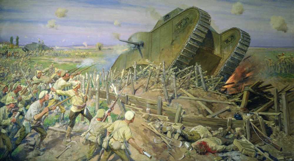 The Capturing of a Tank near Kakhovka à Ivan Alexeyevich Vladimirov