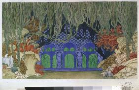 Stage design for the opera Sadko by N. Rimsky-Korsakov