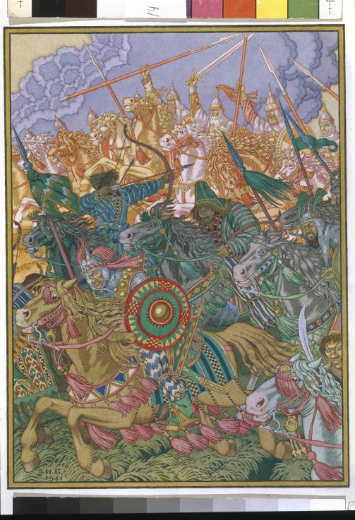 The Expulsion of Batu Khan à Ivan Jakovlevich Bilibin