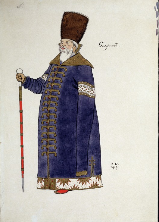 Costume design for the opera The golden Cockerel by N. Rimsky-Korsakov à Ivan Jakovlevich Bilibin