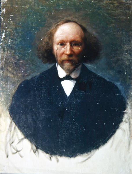 Portrait of the author Vyacheslav Ivanov, c.1910 (oil on canvas)  à Ivan Kirillovich Parkhomenko