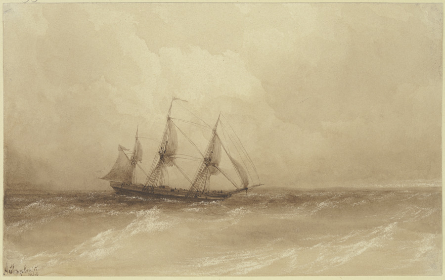 Ein Segelschiff auf hoher See à Ivan Konstantinovic Ajvazovskij