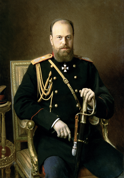Portrait of Emperor Alexander III (1845-94) 1886 à Ivan Nikolaevich Kramskoy