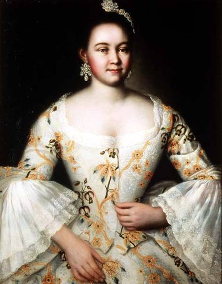 Portrait of the wife of Mikhail Yakovlev à Ivan Yakovlevich Vishnyakov