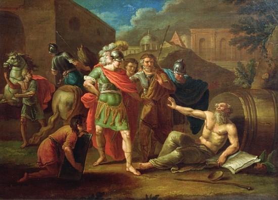 Alexander the Great visits Diogenes at Corinth à Ivan Philippovich Tupylev