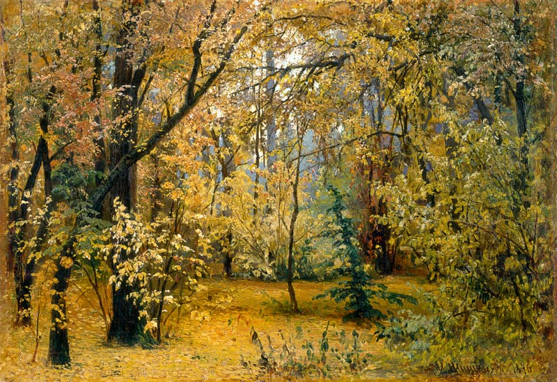 Forêt d'automne à Iwan Iwanowitsch Schischkin