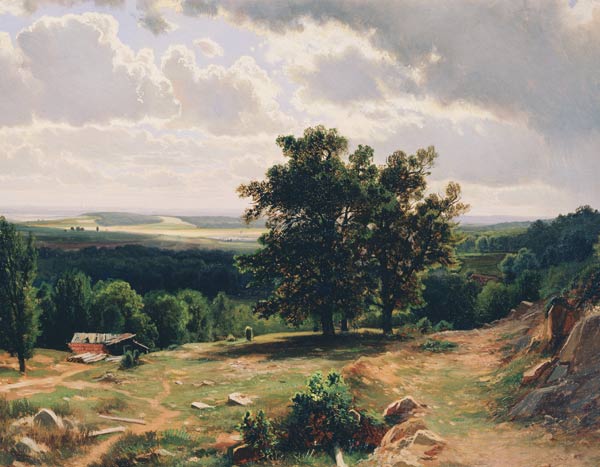 Oaks. Landscape near Düsseldorf à Iwan Iwanowitsch Schischkin
