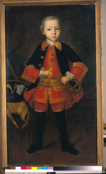 Portrait of Prince Fyodor Nikolayevich Golitsyn (1751-1827) as Child à Iwan Jakowlewitsch Wischnjakow