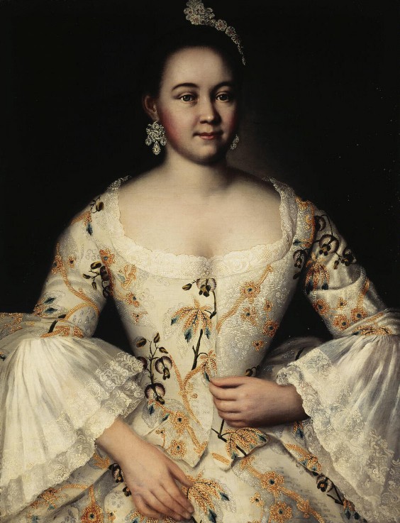 Portrait of Stepanida Yakovleva (1738-1781) à Iwan Jakowlewitsch Wischnjakow