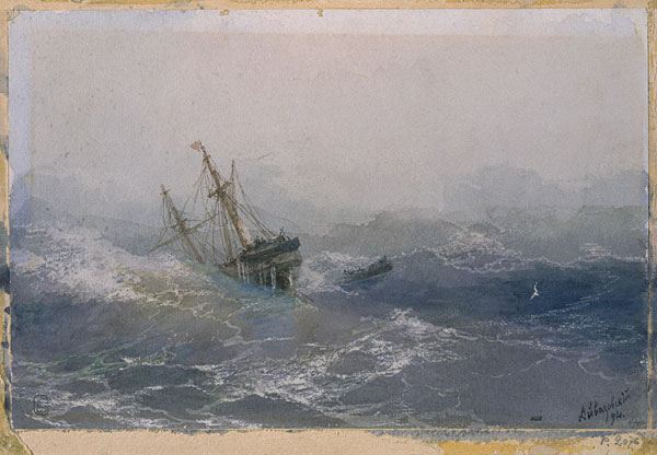 Ship disaster à Iwan Konstantinowitsch Aiwasowski