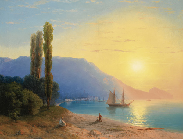 Sunset over Yalta à Iwan Konstantinowitsch Aiwasowski