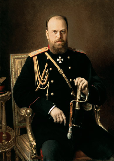 Alexander III. von Russland à Iwan Nikolajewitsch Kramskoi