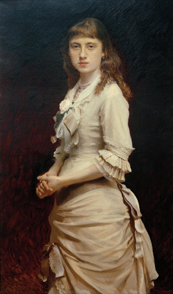 Porträt Sofja Kramskaja, Tochter des Malers à Iwan Nikolajewitsch Kramskoi