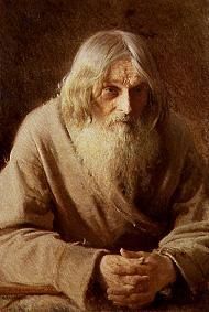 portrait d'un paysan russe âgé à Iwan Nikolajewitsch Kramskoi
