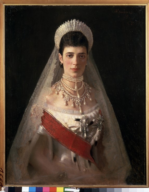Portrait of Empress Maria Feodorovna, Princess Dagmar of Denmark (1847-1928) à Iwan Nikolajewitsch Kramskoi