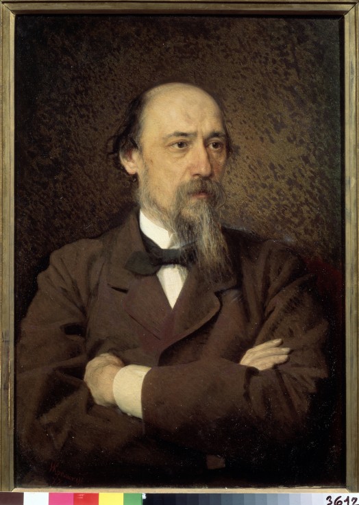 Portrait of the poet Nikolay Nekrasov (1821-1877) à Iwan Nikolajewitsch Kramskoi