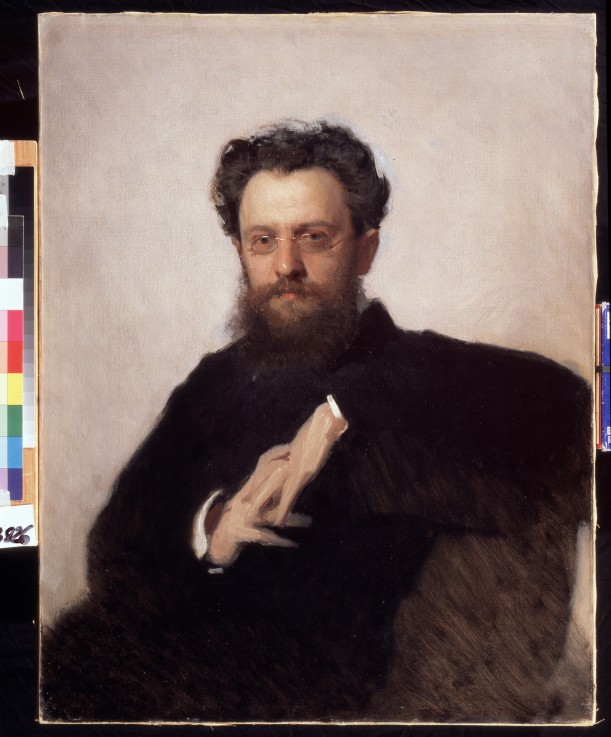 Portrait of the art historian, professor Adrian Prakhov (1846-1916) à Iwan Nikolajewitsch Kramskoi