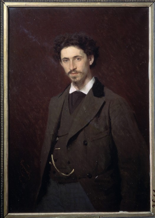 Portrait of the artist Ilya E. Repin (1844-1930) à Iwan Nikolajewitsch Kramskoi