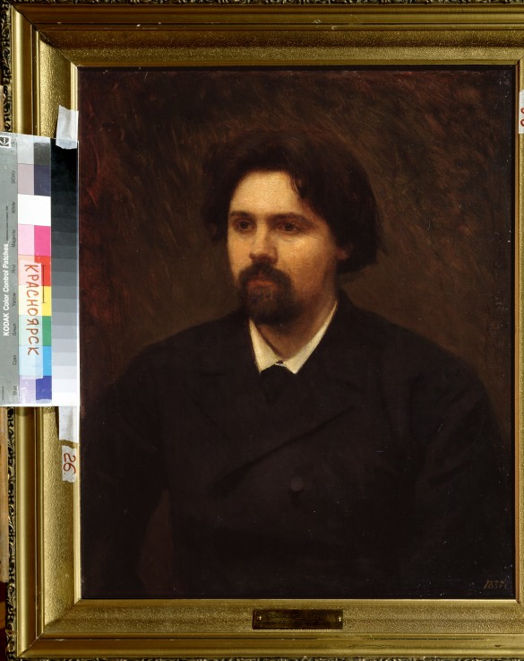 Portrait of the artist Vasily Surikov (1848-1916) à Iwan Nikolajewitsch Kramskoi