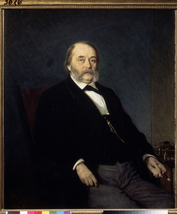 Portrait of the author Ivan Goncharov (1812-1891) à Iwan Nikolajewitsch Kramskoi