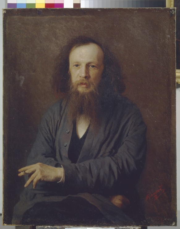 Portrait of Dmitri Mendeleev à Iwan Nikolajewitsch Kramskoi