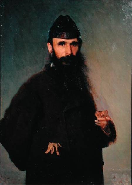 Portrait of Alexander Litovtchenko (1835-90) à Iwan Nikolajewitsch Kramskoi
