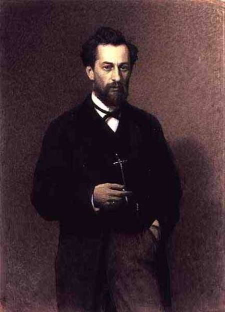 Portrait of Mikhail Konstantinovich Klodt (1832-1902) à Iwan Nikolajewitsch Kramskoi
