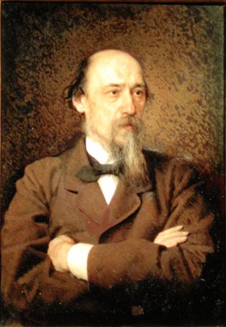 Portrait of Nikolay Alekseyevich Nekrasov à Iwan Nikolajewitsch Kramskoi