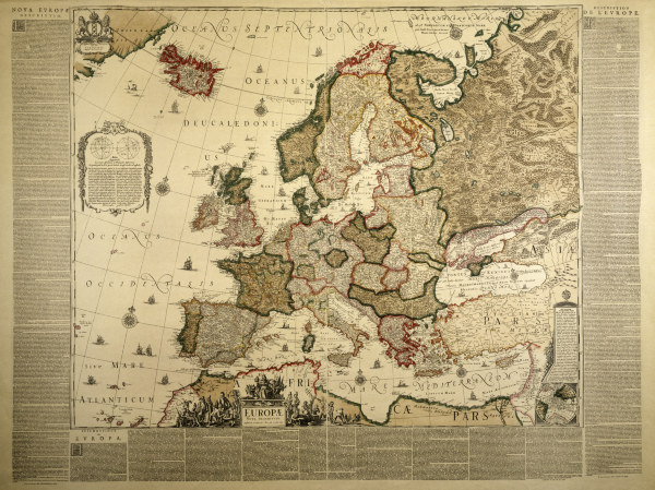 Europe Map à J. Blau