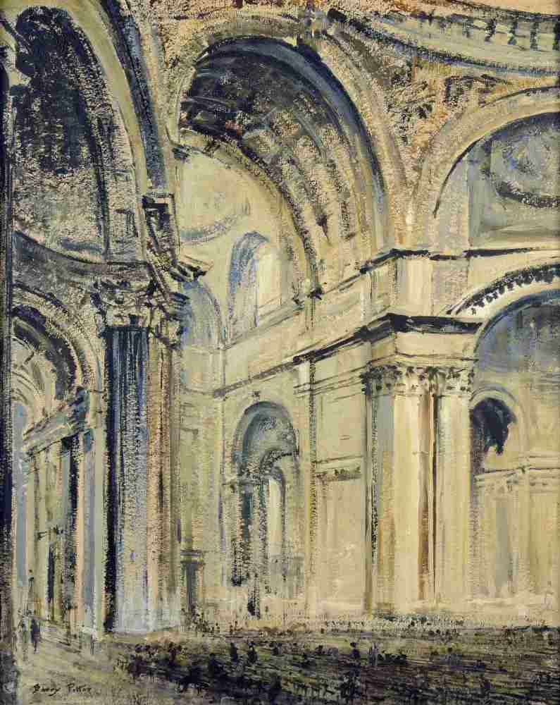 Interior of St Pauls Cathedral à J. F. Barry Pittar