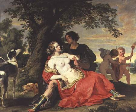 Venus and Adonis à J. Janssens