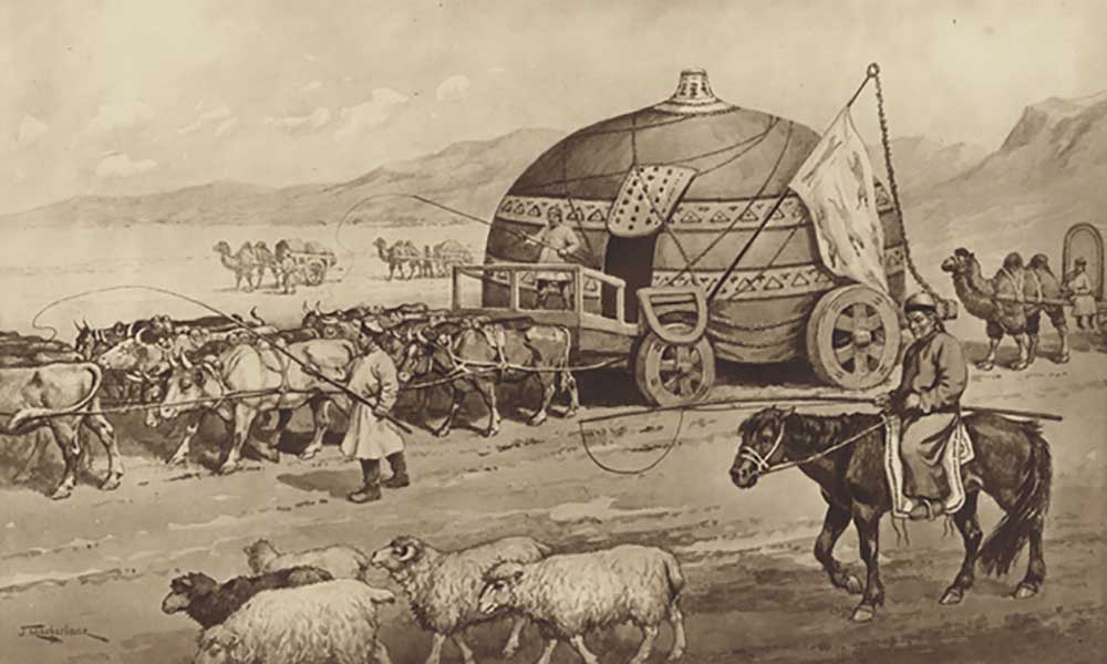 Hut-wagon of the Mongols à J. Macfarlane