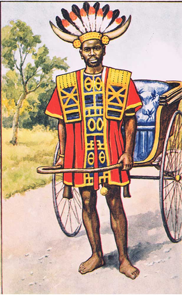 Jinricksha boy, from MacMillan school posters, c.1950-60s à J. Macfarlane