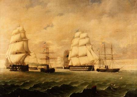 A Battle Fleet and Tugs à J. Murray