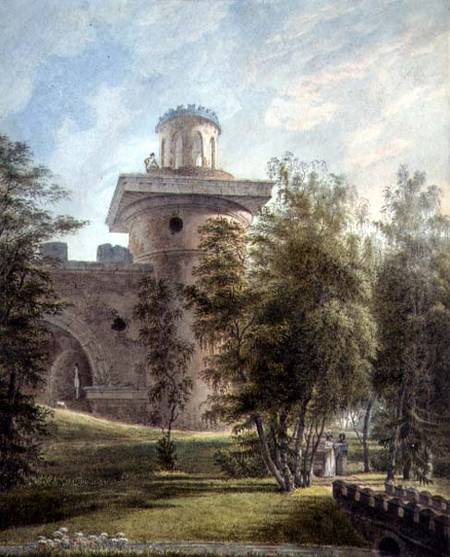 View of the Picturesque Park and Observatory at Tsarskoye Selo à J. Tearnof