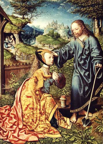 Le Christ en tant que jardinier à Jacob Corn. van Oostsanen