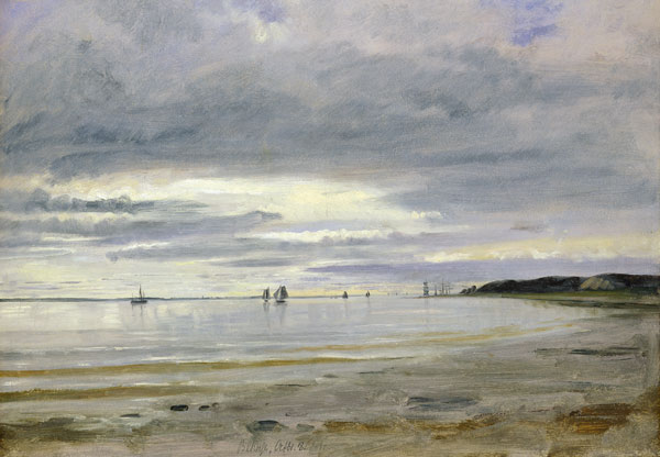 The Beach at Blankenese à Jacob Gensler