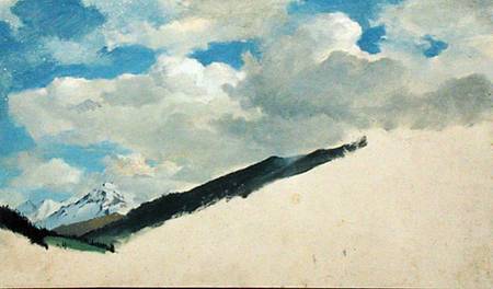 Study of Clouds with Mountain Tops à Jacob Gensler