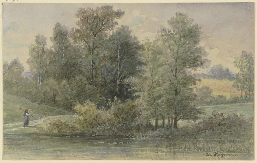 Edge of the forest with stream à Jacob Hoffmann