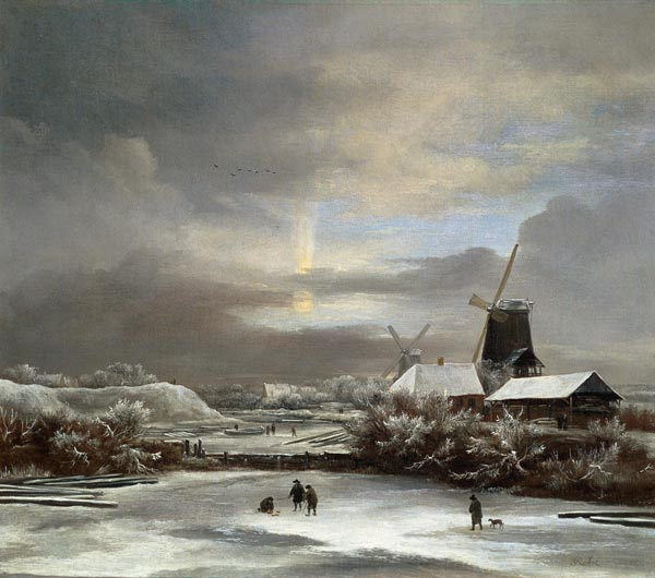 Winter Landscape à Jacob Isaacksz van Ruisdael