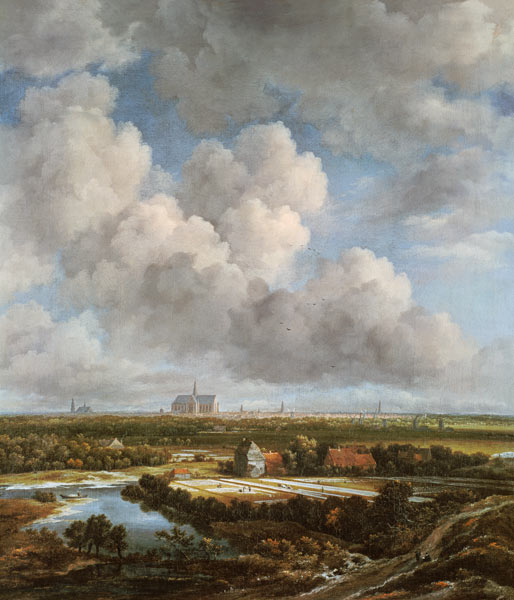 Bleaching Ground in the Countryside near Haarlem à Jacob Isaacksz van Ruisdael