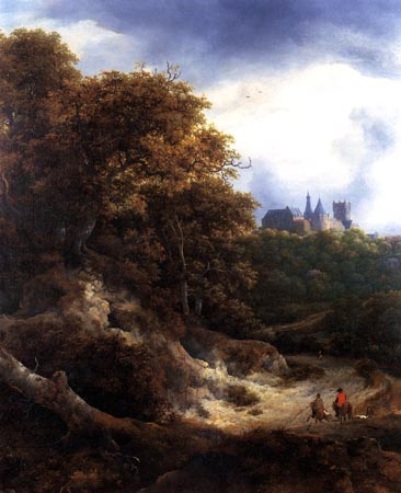 Paysage avec le château Bentheim à Jacob Isaacksz van Ruisdael