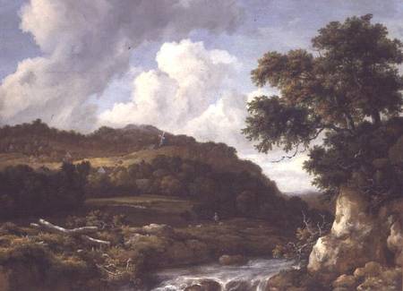 Mountainous Landscape with a Torrent à Jacob Isaacksz van Ruisdael