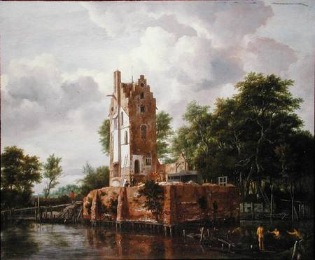 View of Kostverloren Castle on the Amstel à Jacob Isaacksz van Ruisdael