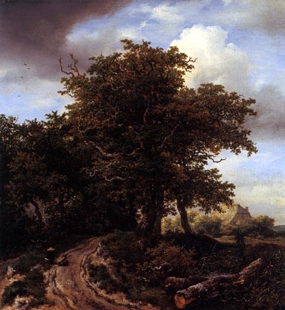 chemin avec des randonneurs à Jacob Isaacksz van Ruisdael