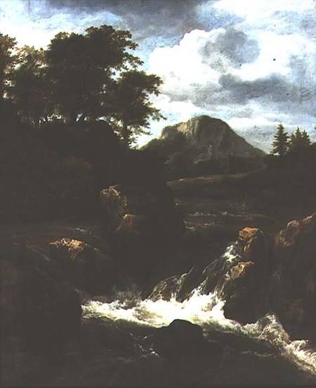 A Waterfall à Jacob Isaacksz van Ruisdael