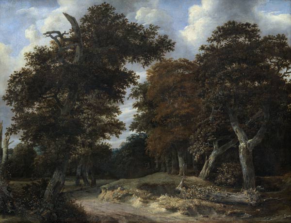 Road through an Oak Forest à Jacob Isaacksz van Ruisdael