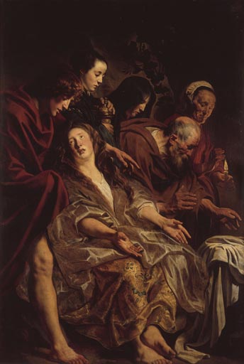 Die Angehoerigen Christi am Grabe à Jacob Jordaens