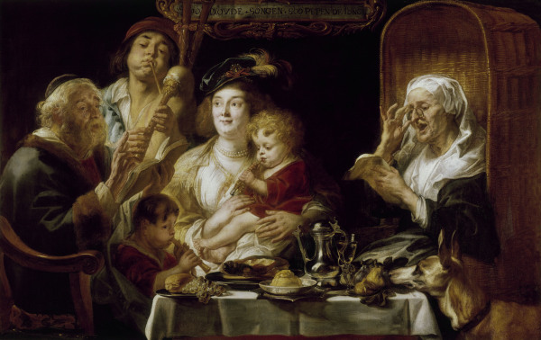 J.Jordaens / Family Concert / Ptg./ 1638 à Jacob Jordaens